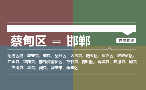 蔡甸区到邯郸邯山区物流专线-蔡甸区到邯郸邯山区专线