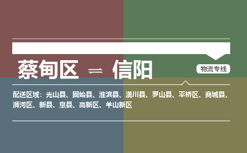 蔡甸区到信阳平桥区物流专线-蔡甸区到信阳平桥区专线