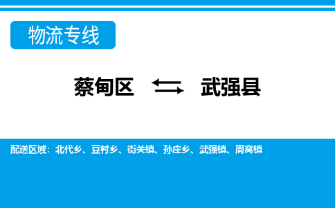 蔡甸区到武强县物流专线直达运输 蔡甸区到武强县物流专线直达运输
