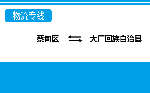 蔡甸区到大厂回族自治县物流专线直达运输 蔡甸区到大厂回族自治县物流专线直达运输