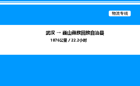 武汉到巍山彝族回族自治县物流专线直达运输 武汉到巍山彝族回族自治县物流专线直达运输
