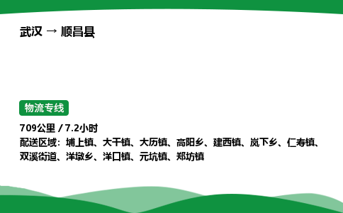 武汉至顺昌县货运公司_武汉到顺昌县物流_武汉至顺昌县物流专线