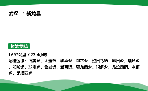 武汉至新龙县货运公司_武汉到新龙县物流_武汉至新龙县物流专线 武汉至新龙县货运公司_武汉到新龙县物流_武汉至新龙县物流专线